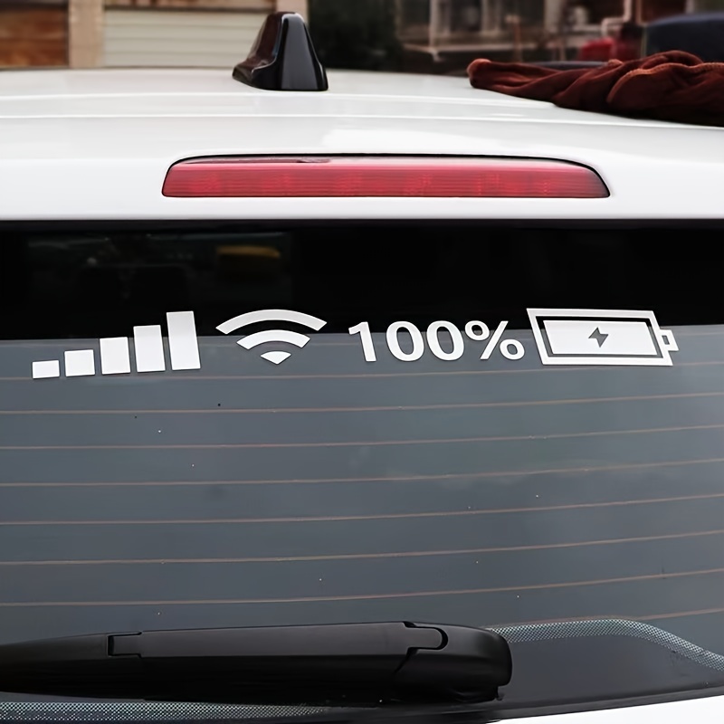 Auto-Windschutzscheiben-Aufkleber Signal Wifi Power Reflektierende Aufkleber  auf Auto-Handy-Auto-Aufkleber Auto Außendekor-Zubehör