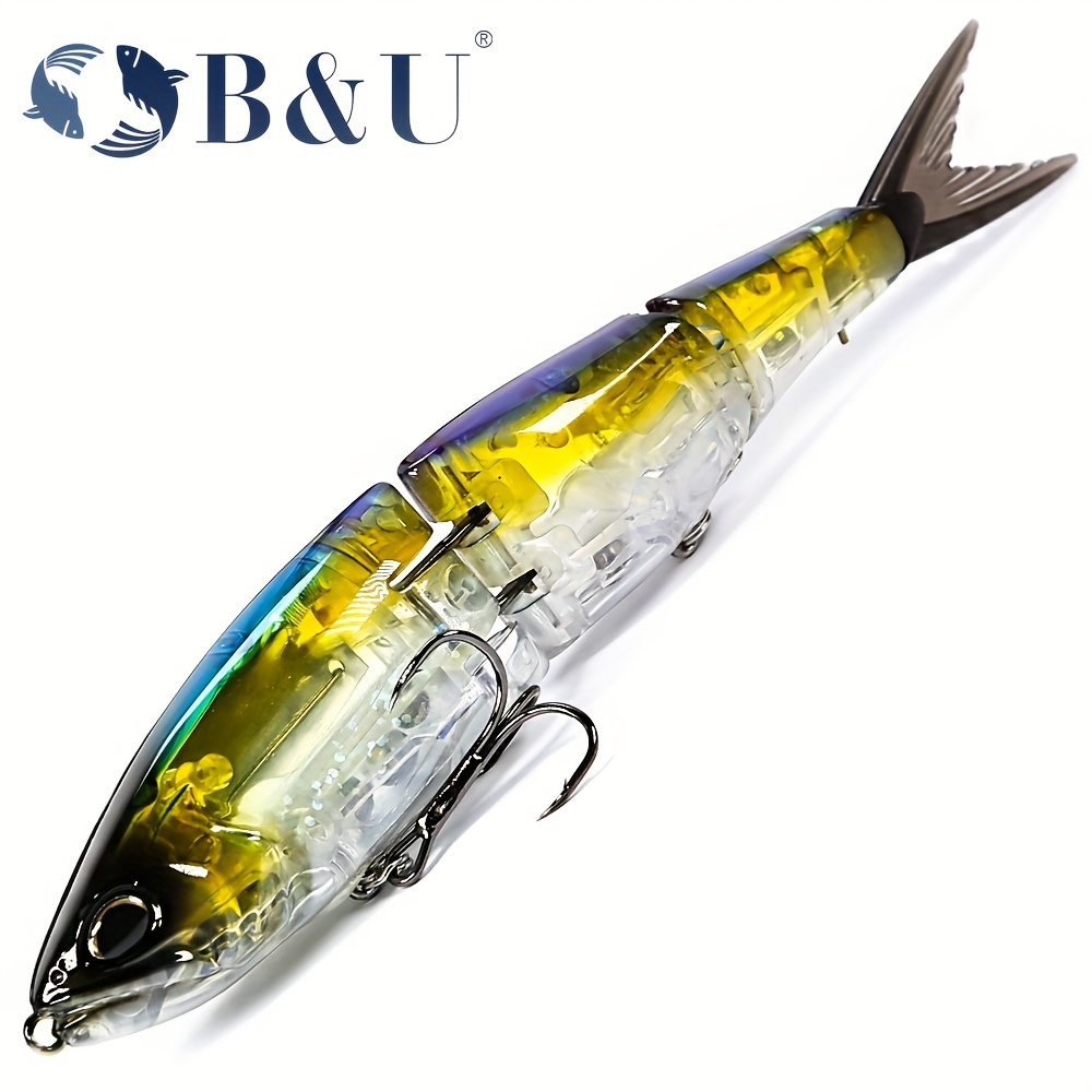 B U Armajoint Floating Fishing Lures Triple Jointed Body for - Temu
