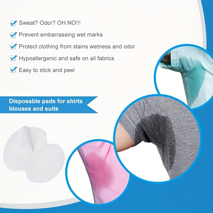 10pcs Underarm Pads Cloth Perspiration Absorbing Pads Deodorant Pads Armpit  Care Sweat Absorbent Pads Women Men - Sports & Outdoors - Temu