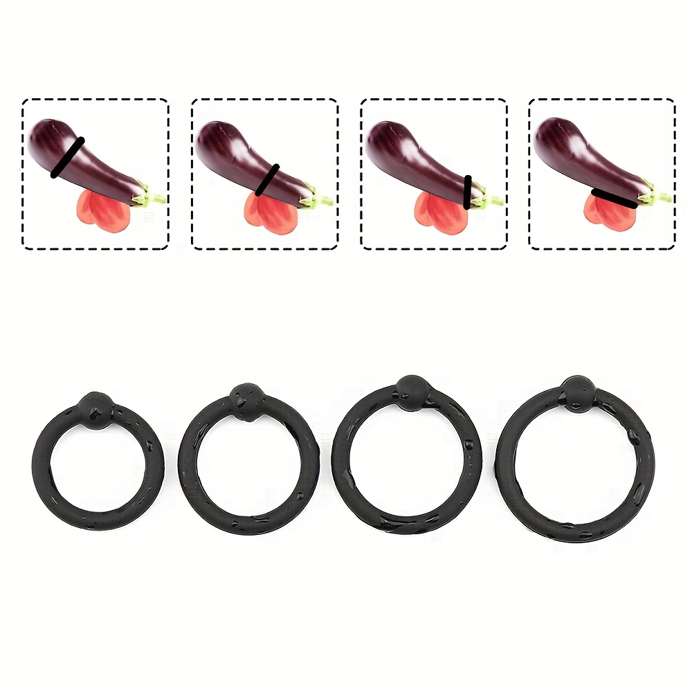 Four piece Lock Ejaculation Ring Sleeve Silicone Penis Ring - Temu