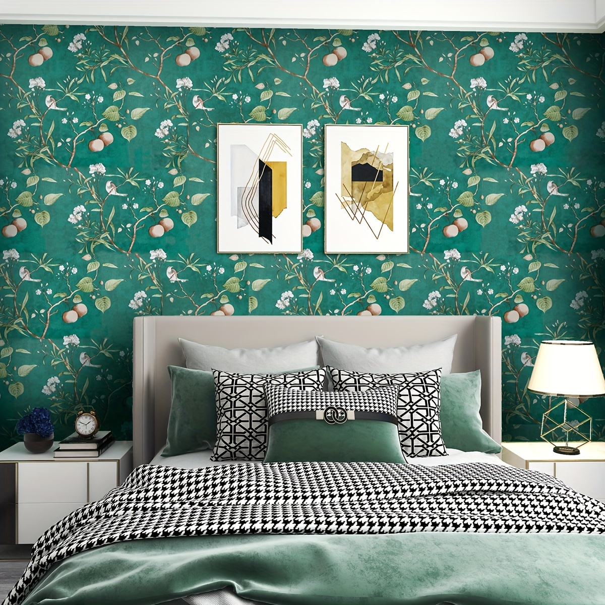 Self adhesive Wallpaper Green Self adhesive Contact Paper - Temu