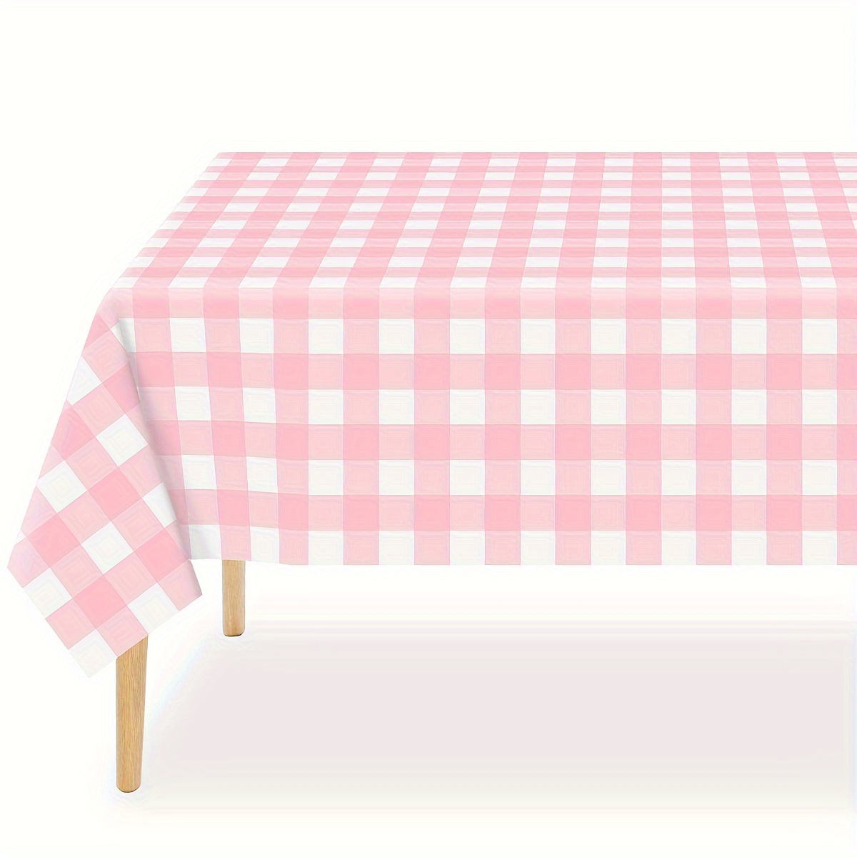 Mantel desechable rectangular de plástico para picnic, fiestas de