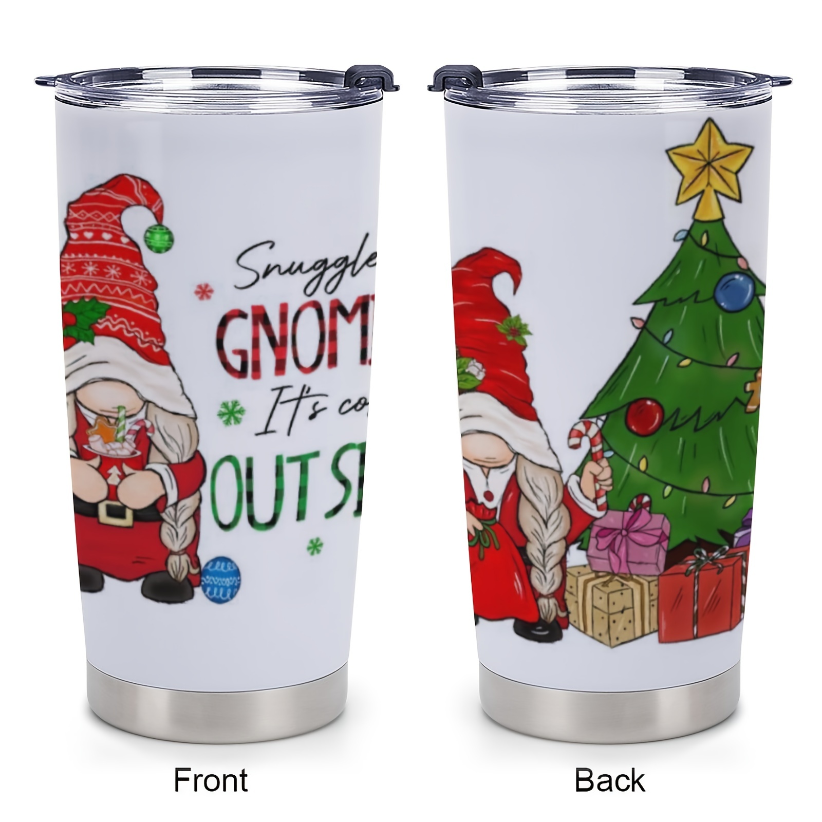 

1pc 20oz, Merry Christmas, Stainless Steel Insulation Cup, Car Insulation Cup Tumbler Cup With Lid Travel Coffee Mugs Insulated Cup Gifts For Friends