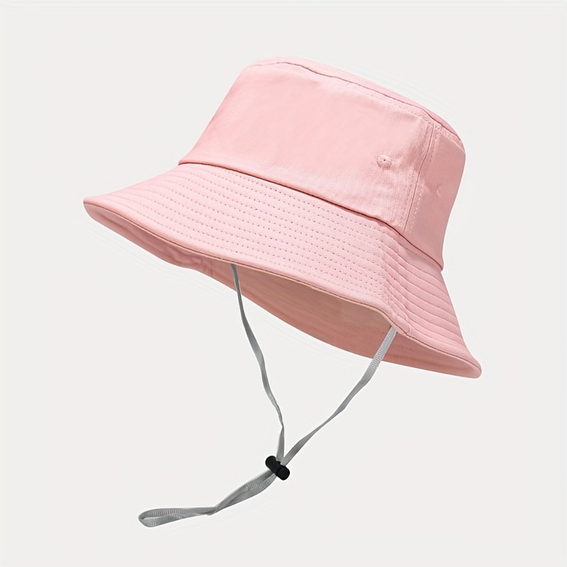 1pc Outdoor Bucket Hat For Men & Women, Simple Solid Color