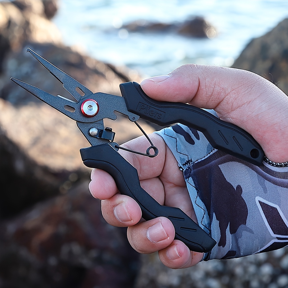 Multifunctional Fishing Pliers Grip Cut Lines Split Ring - Temu