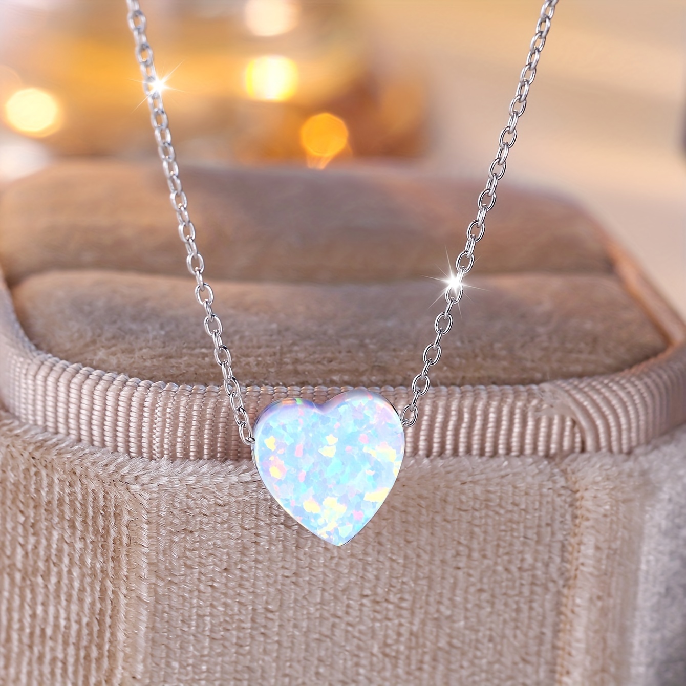 Cute Gold or Silver Heart Necklace for Sale