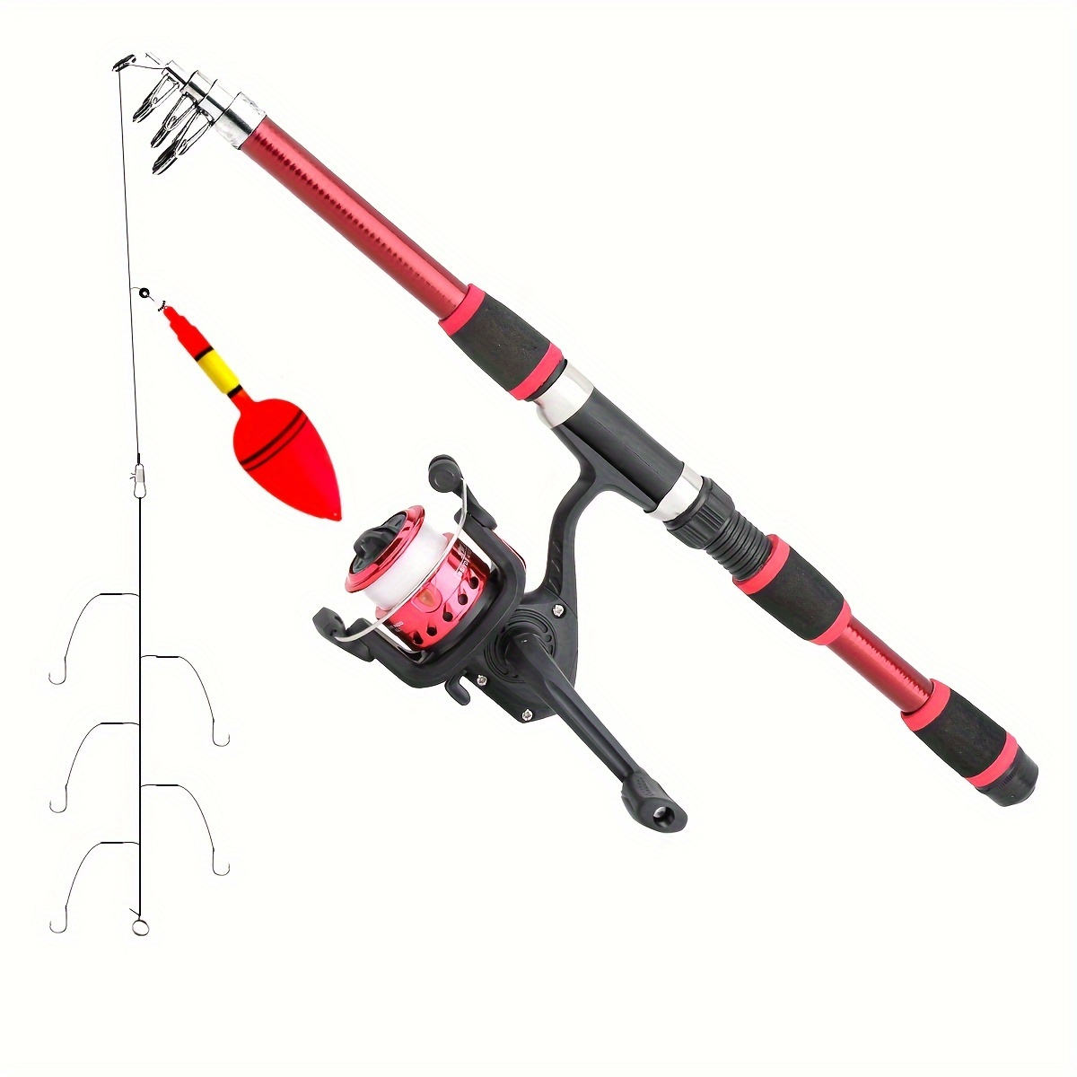  Fishing Rod Portable Telescopic Fishing Rod and Reel