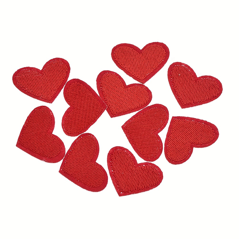 Heart Shape Iron On Patches 15 Colors Small Heart Sew On - Temu