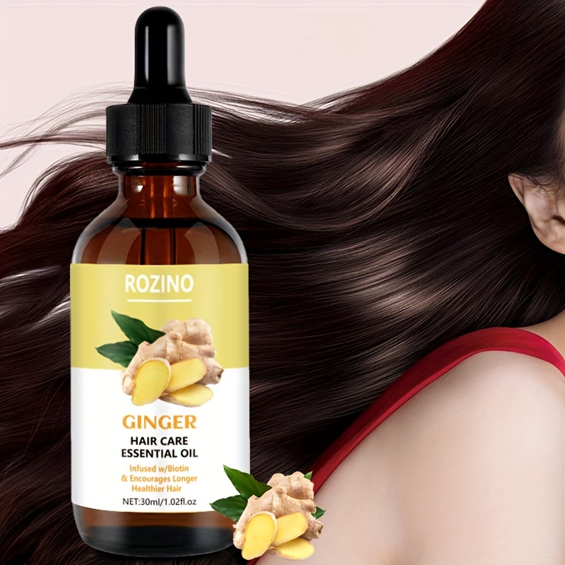 Ginger Hair Serum 7 Days Hair Care Essential Oil Strengthens - Temu