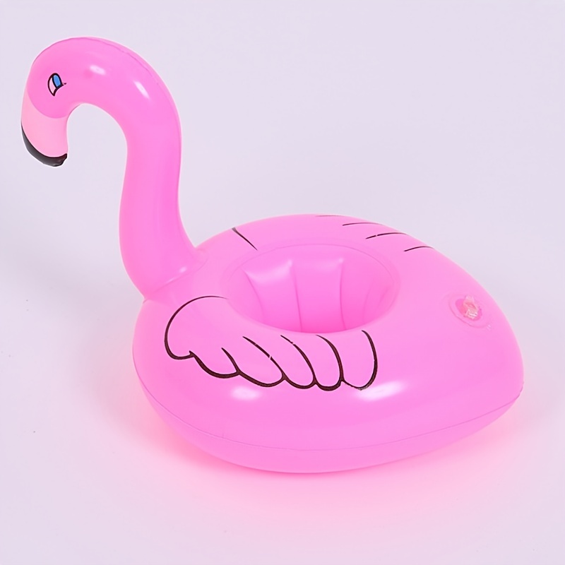 Inflatable Flamingo Drink Holder For Pool, Mini Floating Cup With