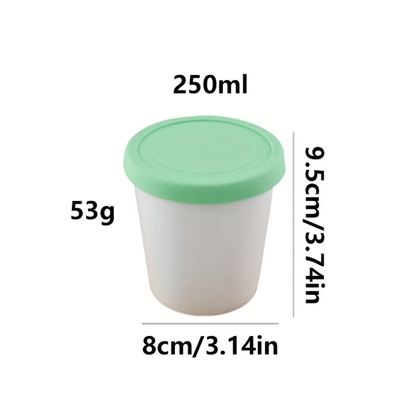 Ice Cream Pint Containers With Lids Freezer Food Storage - Temu Italy