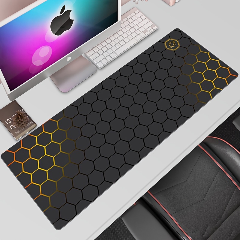 gaming mouse pad e sports game professional mouse pad oversized thickened office keyboard desk pad for men and boys women girls non slip rubber mouse mat details 0