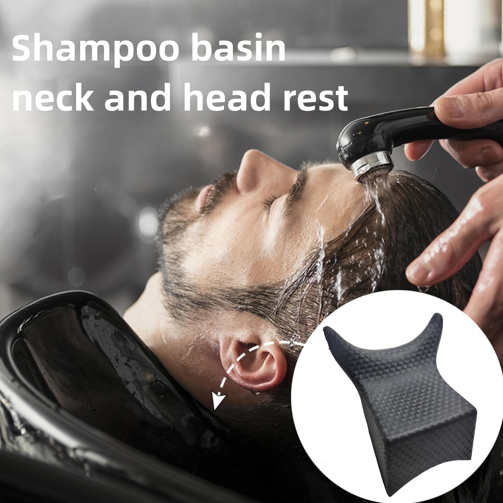 Neck rest for outlet washing hair