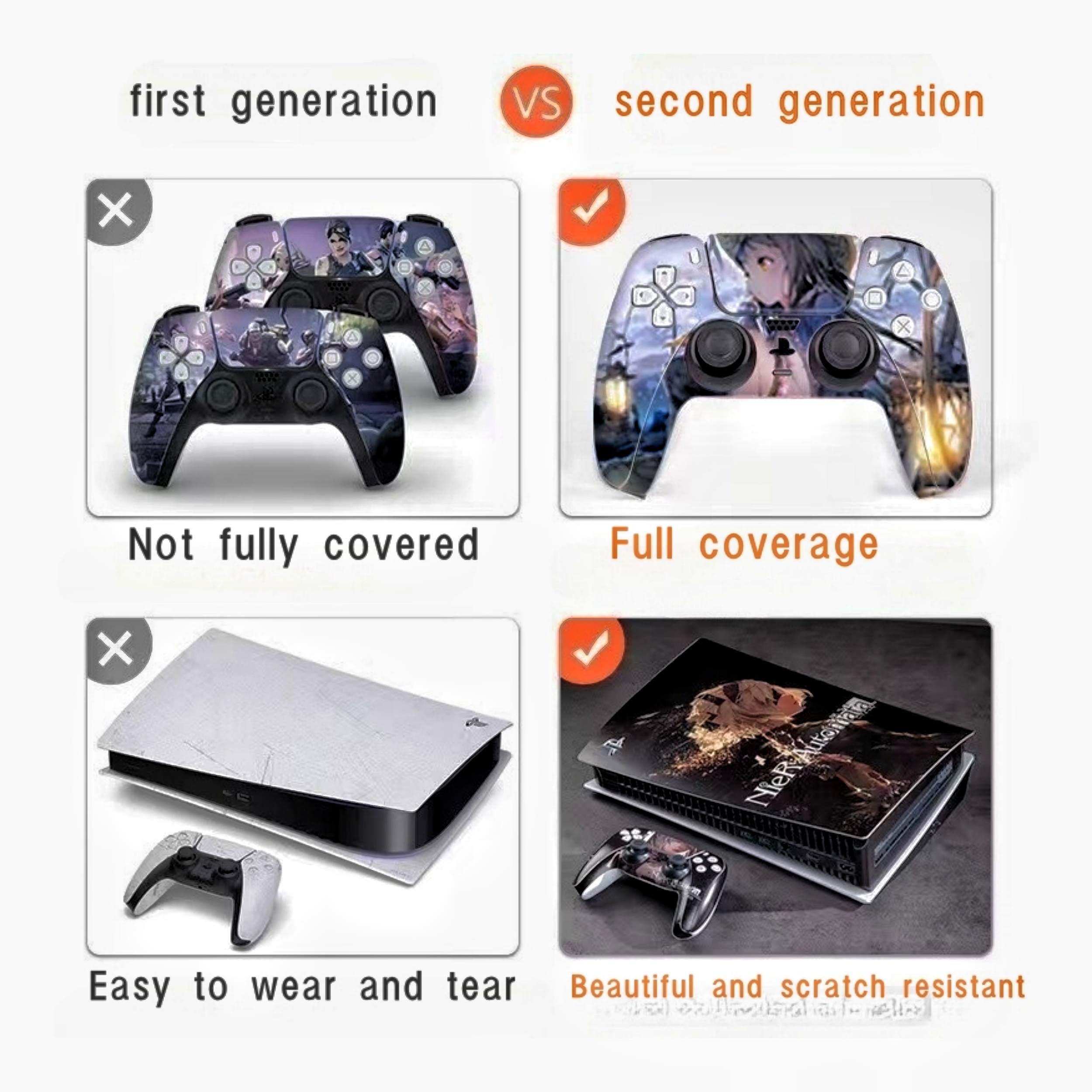 For Playstation 5 Game Console And Controller Digital Version Comes With  Durable, Scratch Resistant, Waterproof, Dustproof