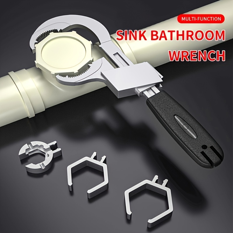 llave inglesa ajustable kit set de llaves herramientas para plomeria tubos  4pcs
