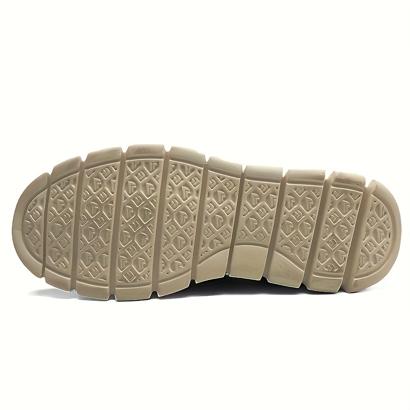 Men's PLUS SIZE Solid Woven Knit Casual Shoes, Breathable Anti-skid Lace-up Shoes For Outdoor Casual Daily