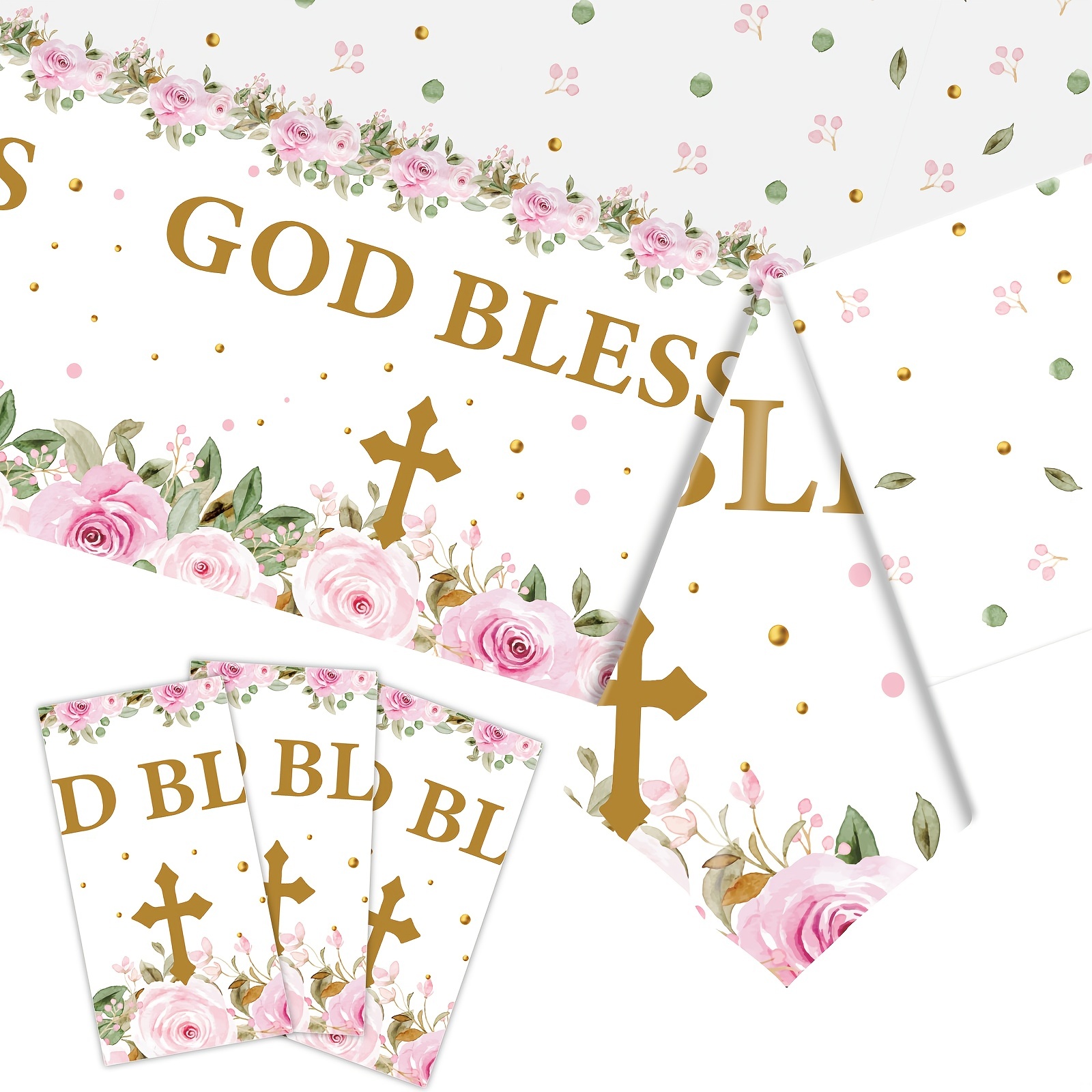 1pc Easter Easter Tablecloth Prayer God Gathering Disposable Tablecloth  Holiday Party Decoration Tablecloth Background 54 108inch - Home & Kitchen  - Temu