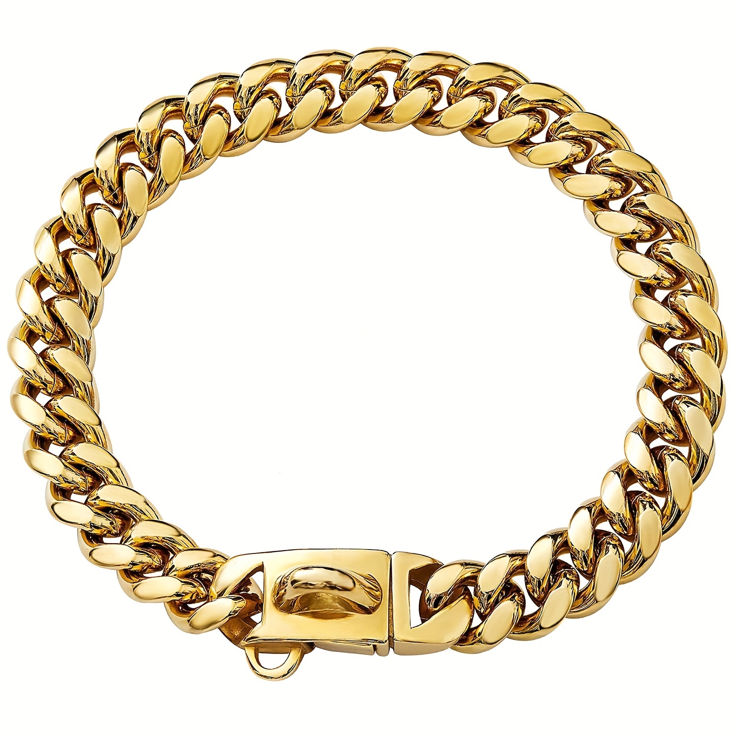 Dog Gold Chain Collar - Temu