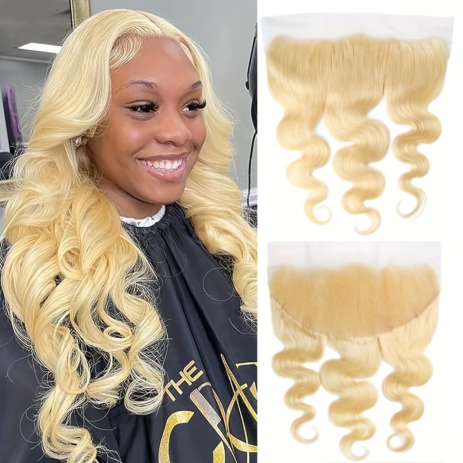 613 Frontal Blonde 13x4 Lace Frontal Closure Brazilian - Temu