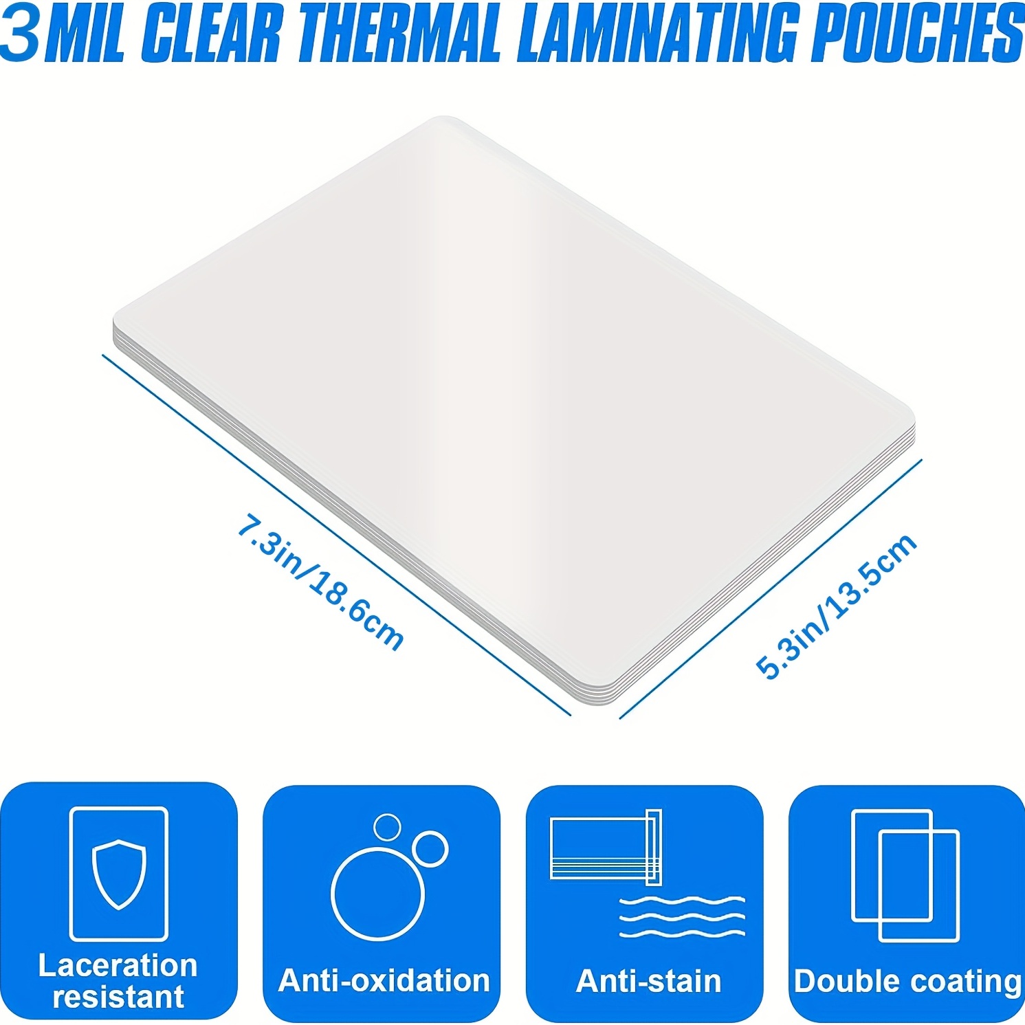  Self Adhesive Lamination Sheets, 9 X 11.5 Inches, 4 Mil  Thick, Suited For Letter Size Self Seal Laminating Sheets 8.5 X 11, 20 Pack