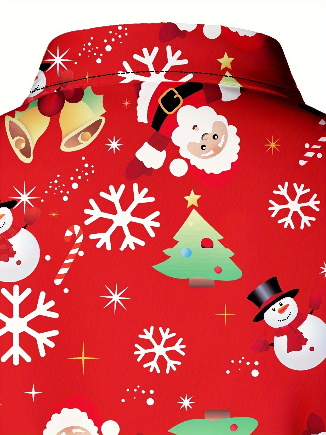 mens christmas dress shirts Christmas Icons Red Men's Shirt main image 0