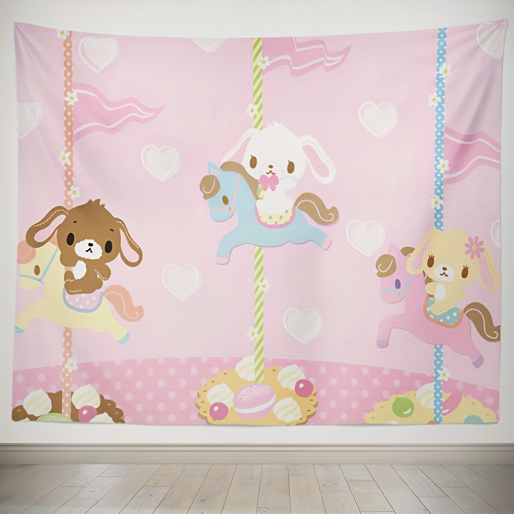 Tapestry Wall Hanging Kawaii, Hello Kitty Wall Hanging