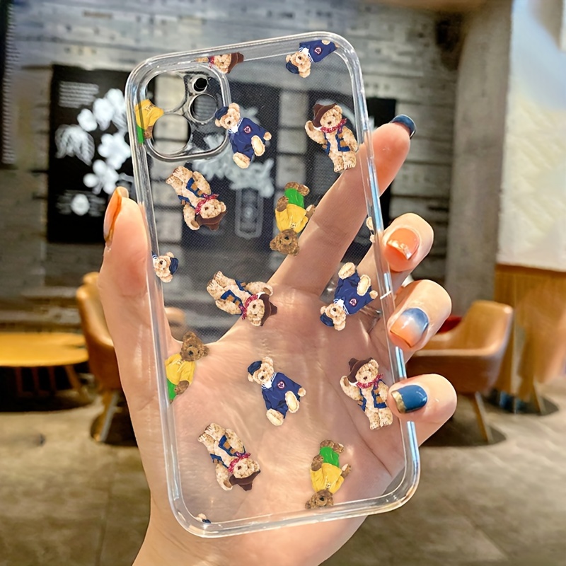 

Bear Printed Phone Case For Iphone 14 13 12 11 Xs Xr X 7 8 Plus Pro Max Mini