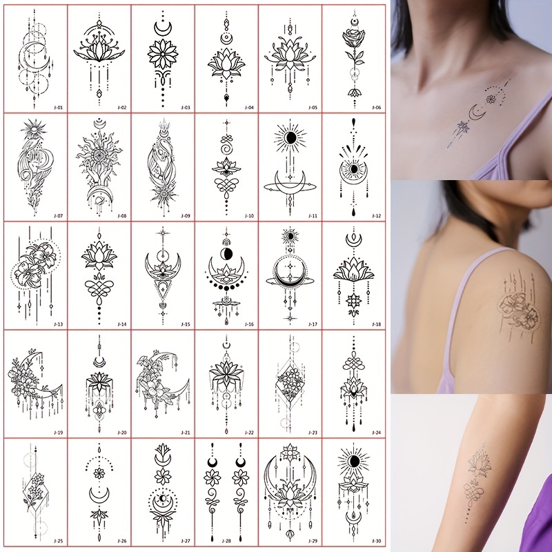 Black Star Temporary Tattoo  Ships in 24 Hours