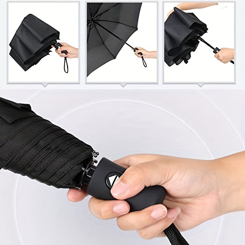 Portable Windproof Travel Umbrella Compact Lightweight Automatic Umbrella
