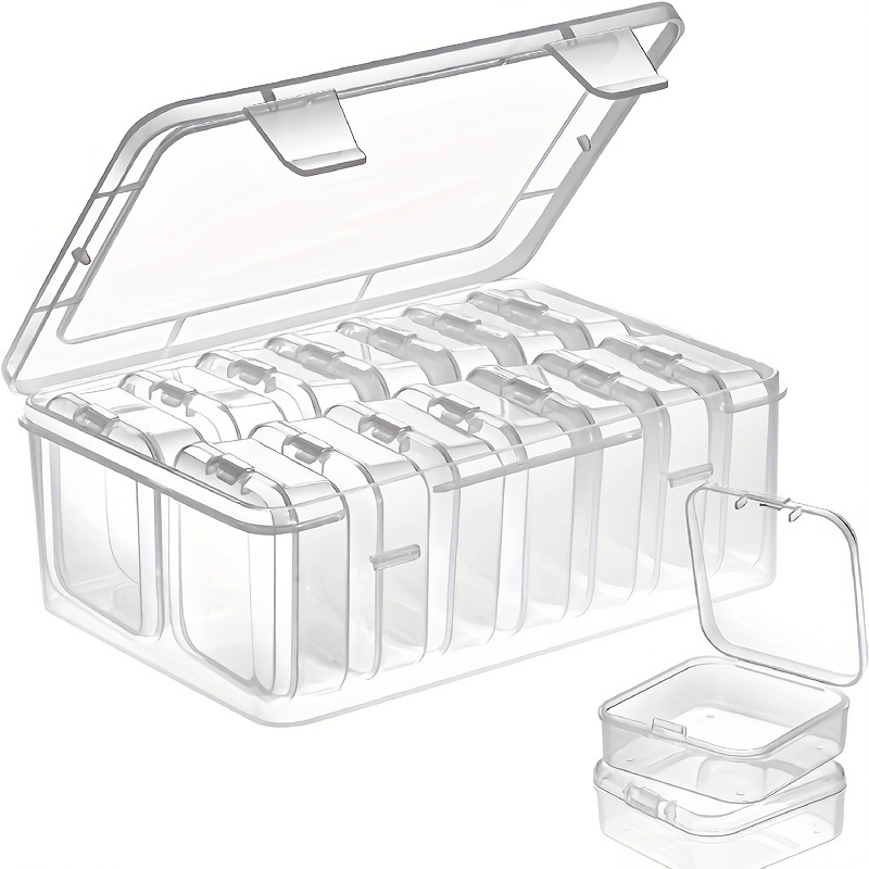 Small Plastic Clear Storage Containers With Lid For Storage - Temu