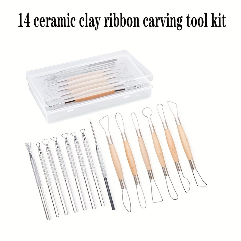 Miniature Ribbon Sculpting Tool Set 6 Pcs Wire Tools Carving Set 