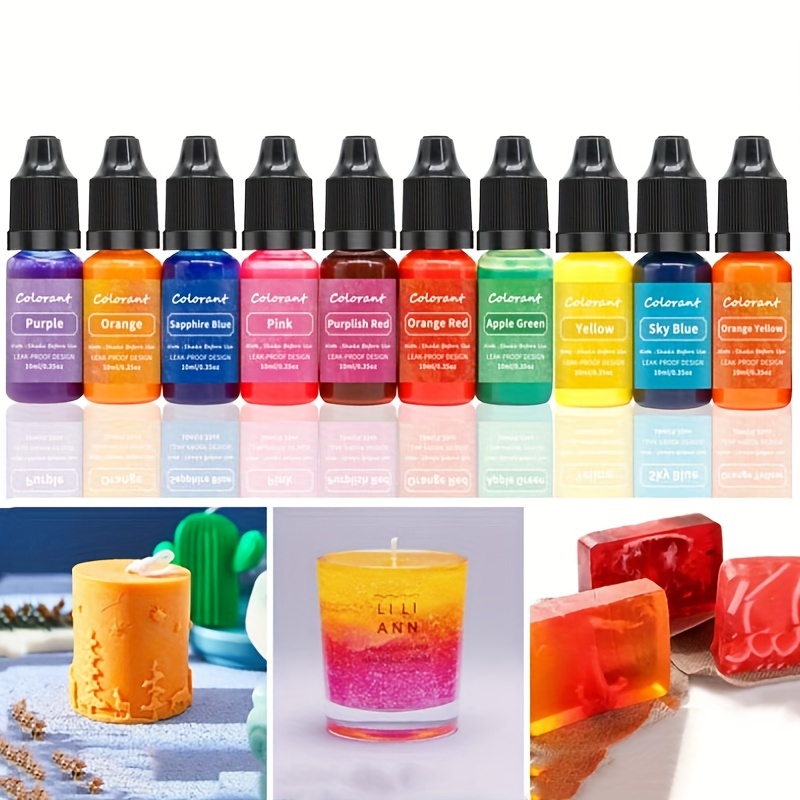 10colors 5g(Each Color) DIY Candle Wax Pigment Colorant Soy Candle