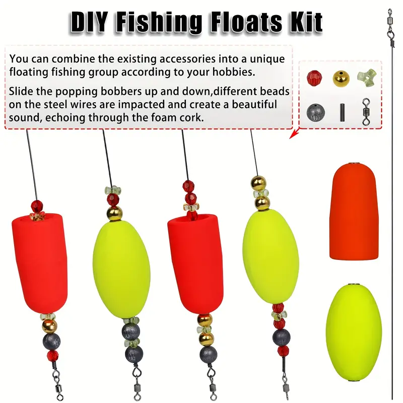 EPS Foam Fish Float with Stick for Fishing Outdoor WhiteRedfor Fishing  Popping Cork Float Rig Rattle Popping Cork Weighted Popping Floats Saltwater  Fishing, Corks, Floats & Bobbers -  Canada