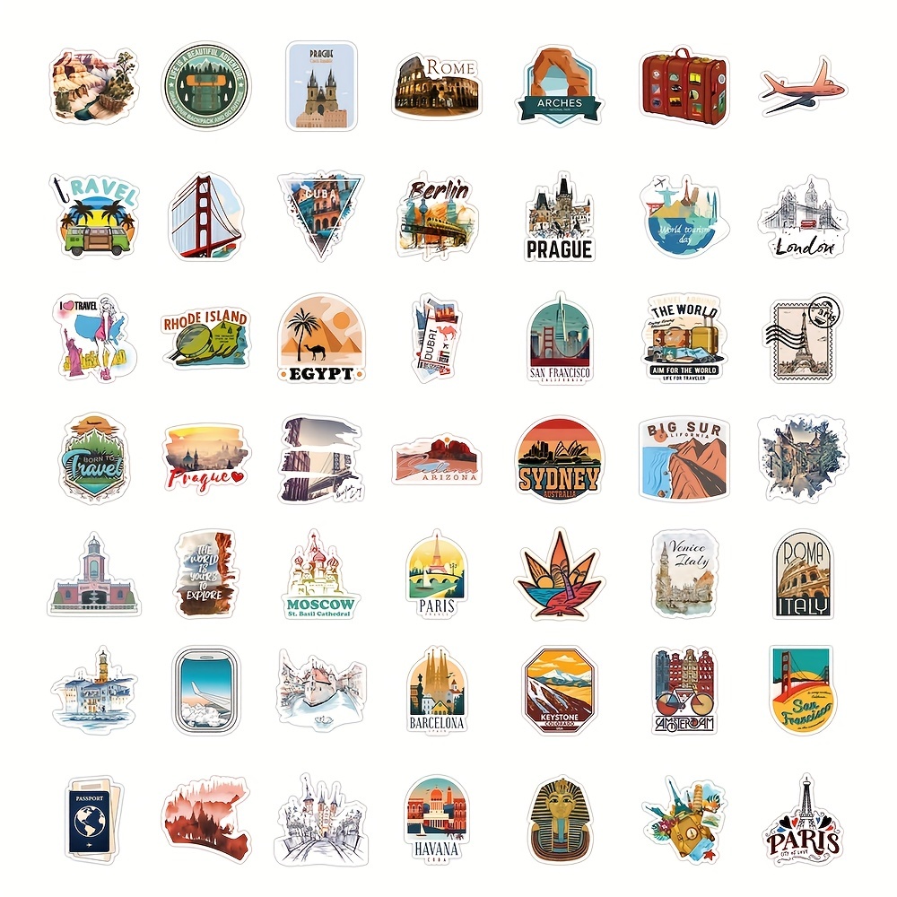 Outdoor Hiking Adventure Camping Stickers Pack Waterproof - Temu