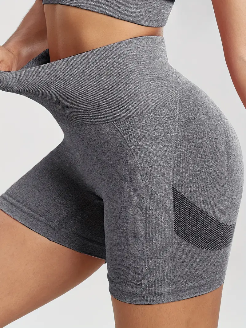 Mujeres Cintura Alta Sin Costuras Deportes Yoga Pantalones - Temu