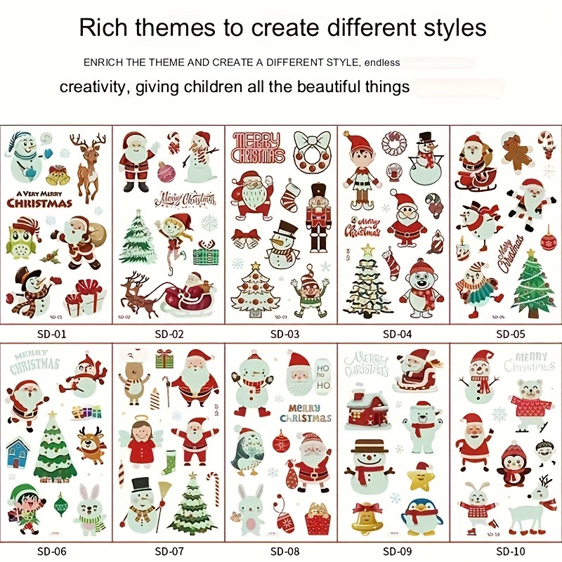 Funny Holiday Stickers  Set of 10 - Aesthetic Journeys Designs