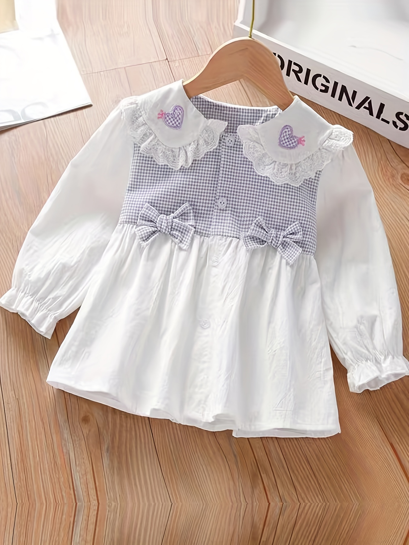 Spring Shirt Girl Cartoon Plaid Blouse For Girls Ruffle Pleated Kids Blouse  For Girls Autumn Cute Girls Clothes For 6 8 10 12 14 - AliExpress