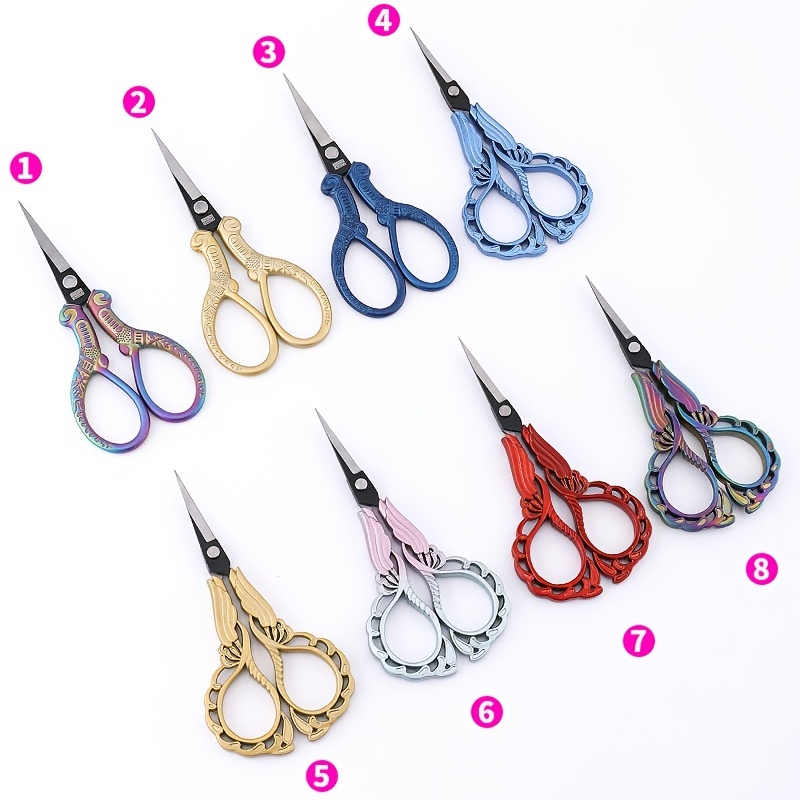 Cross Stitch Retro Classic Vintage Scissors Antique Embroidery