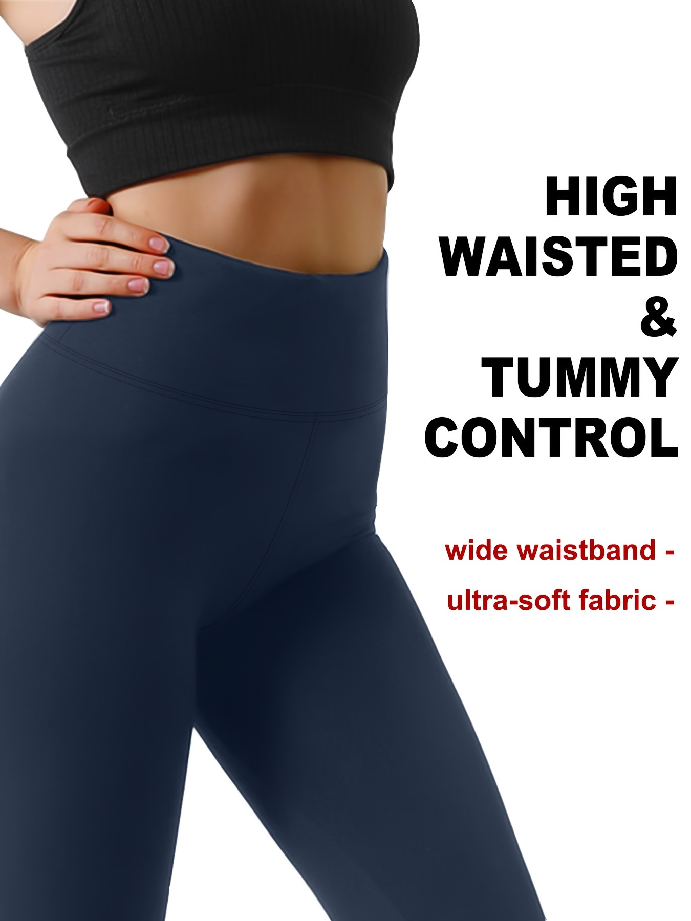 Fleece Lined Leggings Women High Waisted Tummy Control Yoga - Temu
