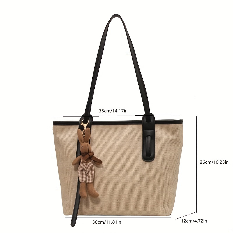 Vintage Canvas Tote Bag, Retro Small Handbag, Women's Casual Purse For  School & Commute - Temu