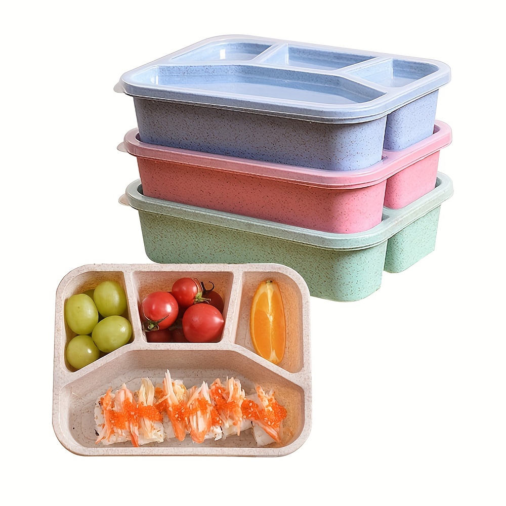 Portable Lunch Box With Spork And Dipping Bowl Perfect For - Temu