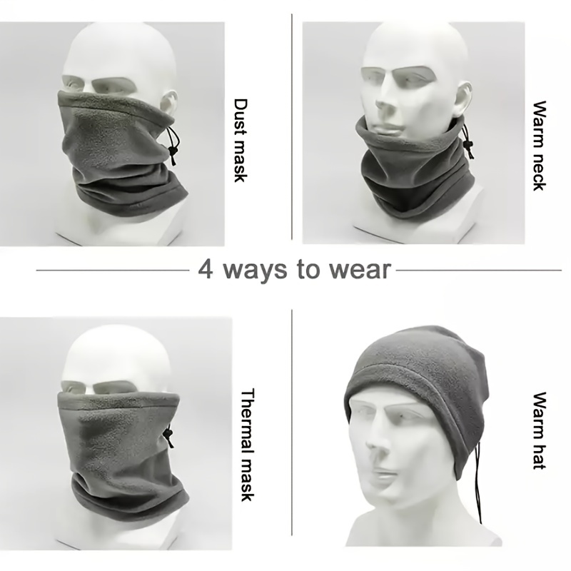 Winter Windproof Scarf Soft Cycling Hiking Half Warmer Gaiter