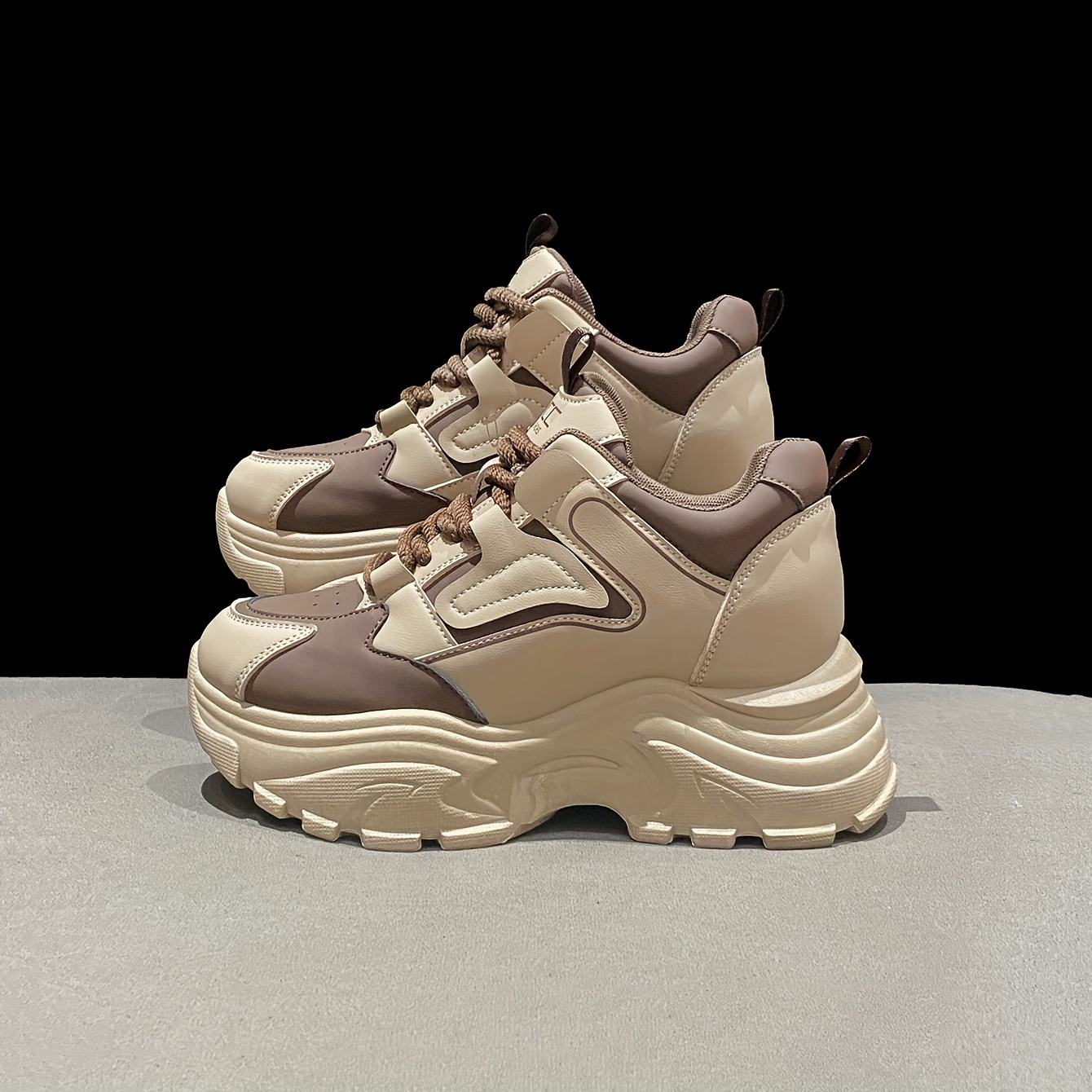 zapatos moda mujeres zapatillas gruesas bloques color Temu Colombia