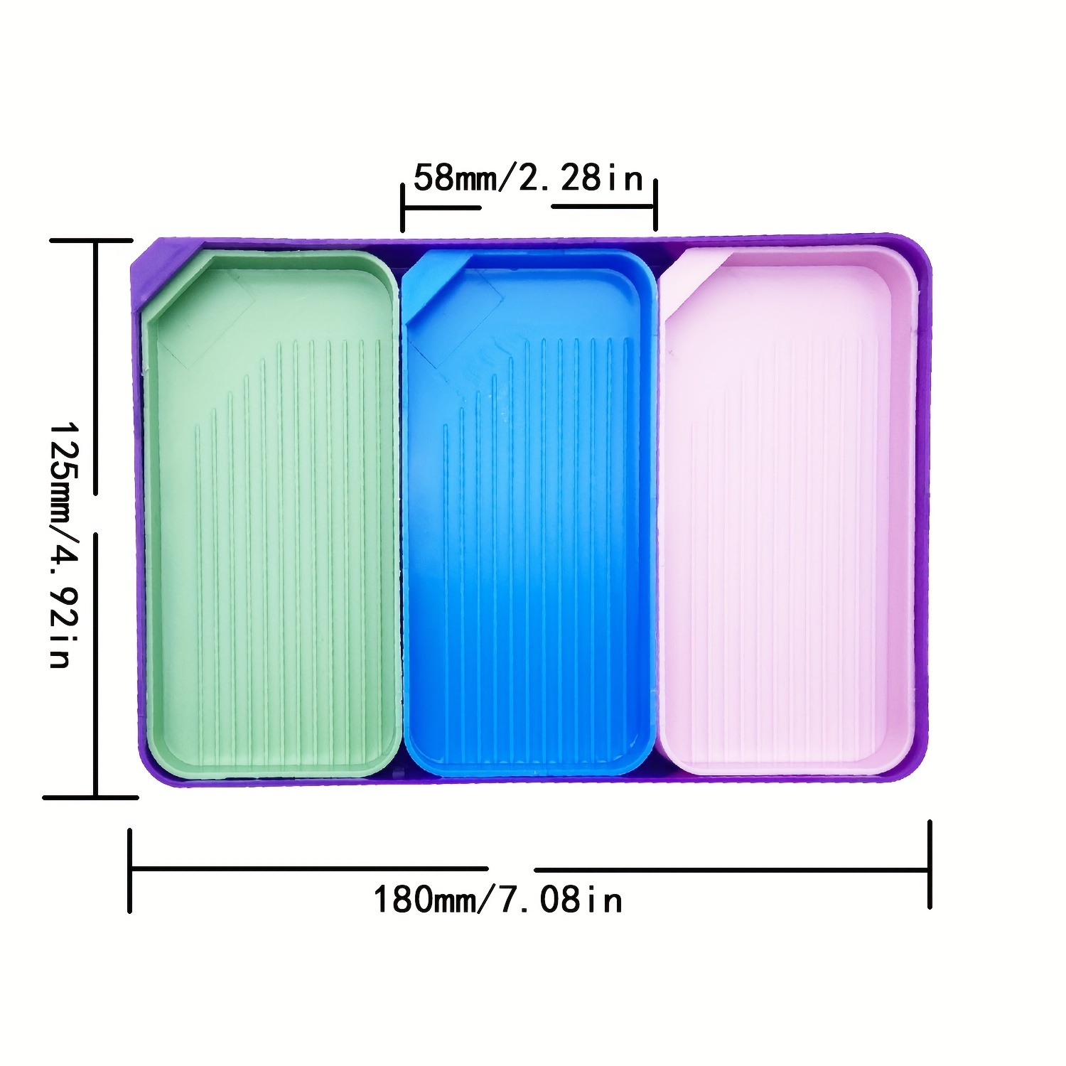  TEHAUX 1 Set Storage Tray Diamond Drawing Kit Case Art