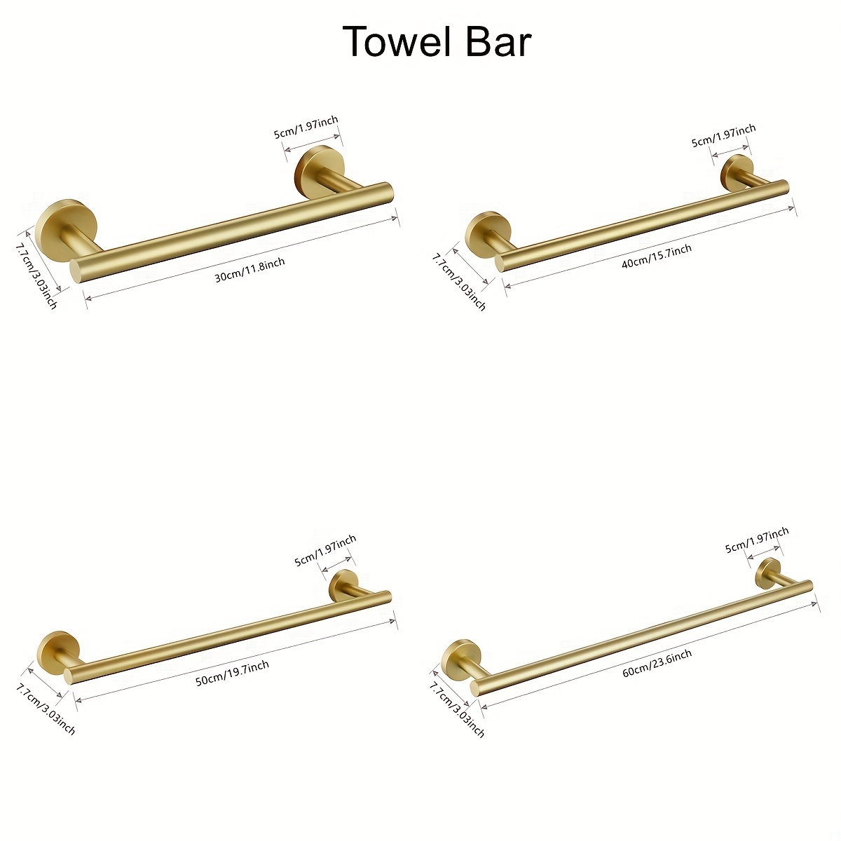 Towel Bar Bathroom Hand Towel Holder Bathroom Towel Rack - Temu