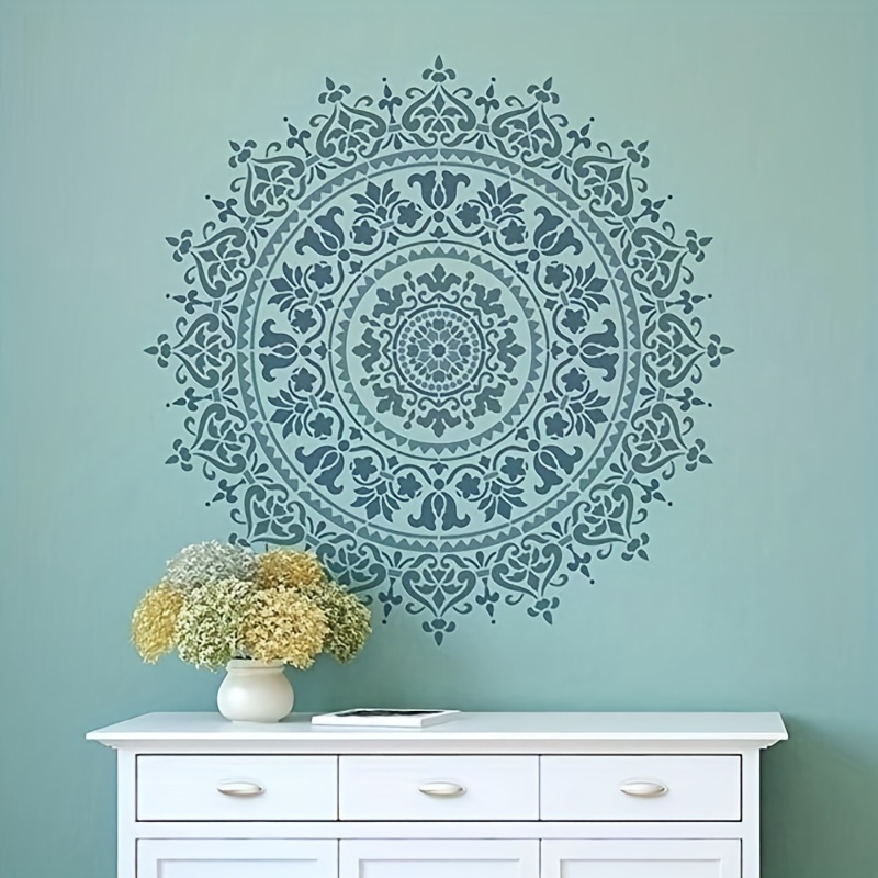 50*50cm Large Size Diy Craft Mandala Stencils For Painting On Wood