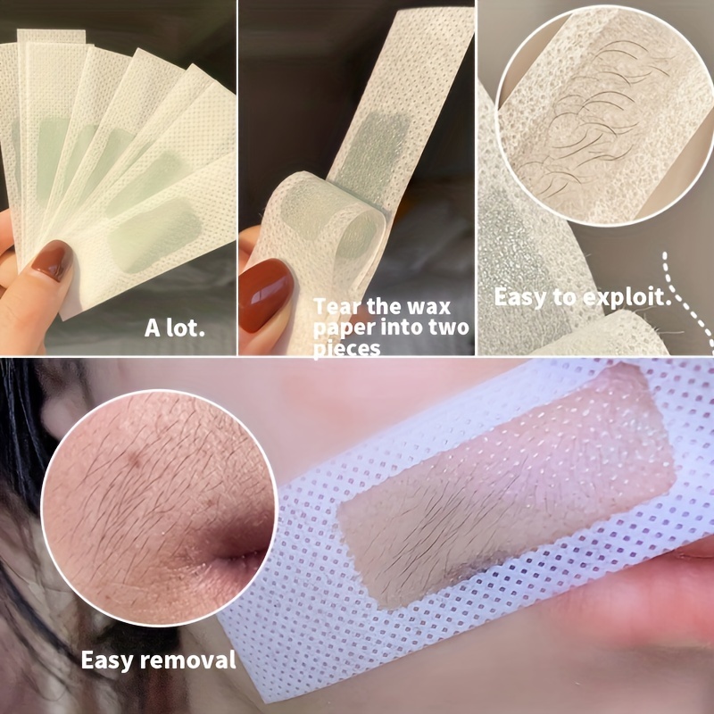 Facial Wax Strips Lady Wax Strips Hair Removal Gentle Wax Temu