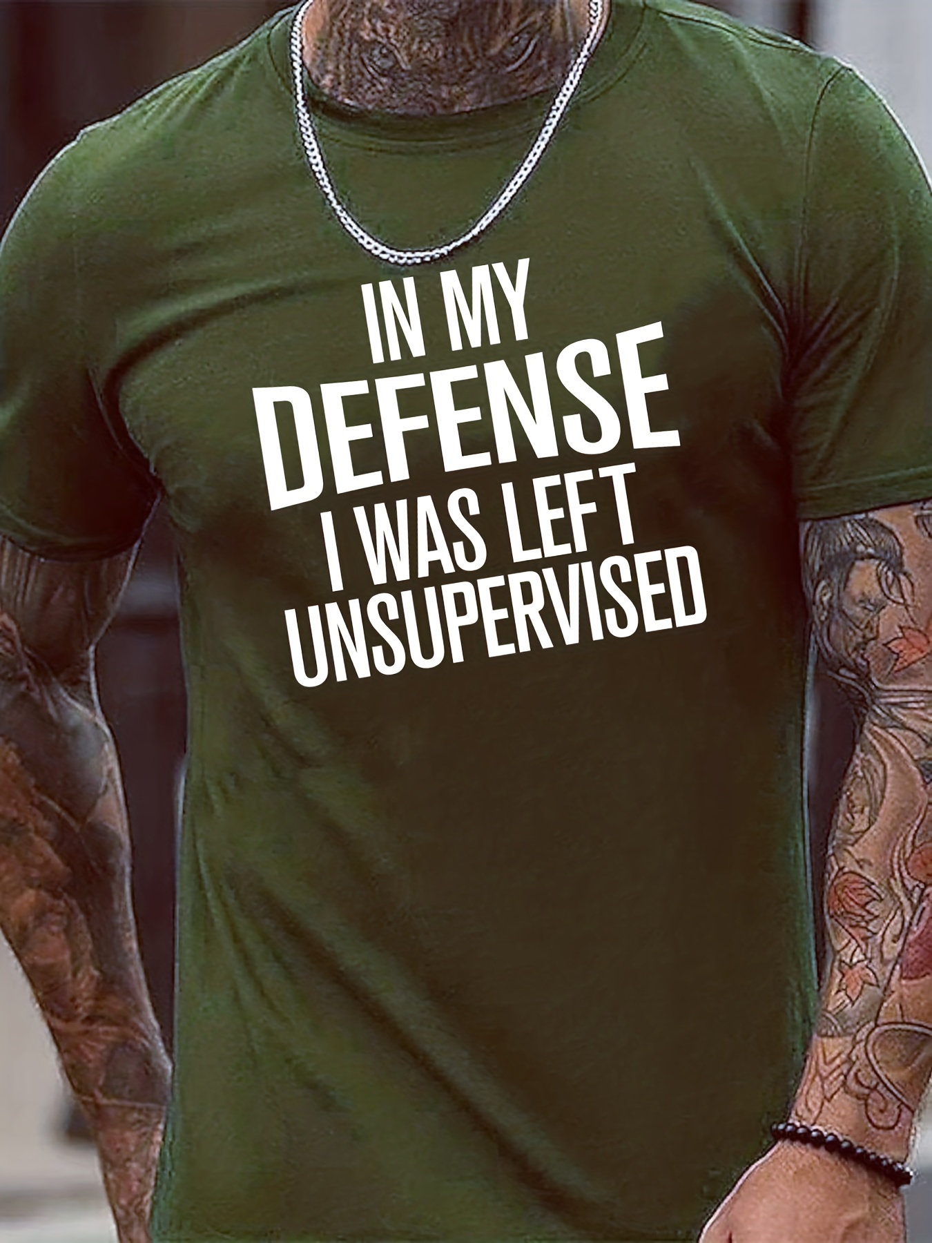 Men s Trendy T shirts In Defense Print Casual Graphic Tee - Temu New ...