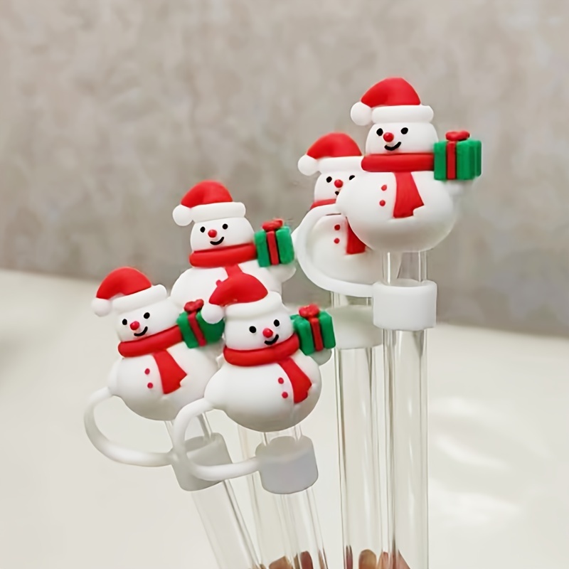  8Pcs Christmas Straw Cover Cup for Tumbler Cup, 10mm Santa  Claus Drinking Straw Topper, Reusable Protectors Straw Tips Lids for Cup  Accessories (8Pcs Christmas 10mm): Home & Kitchen