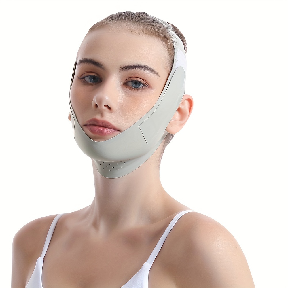 

Reusable V Line Lifting Mask, Double Chin Reducer Chin Strap, Lift And Tighten The Face To Prevent Sagging, Ultra-thin Comfortable Reusable Summer Face Belt - Facial Care Gifts For Mother